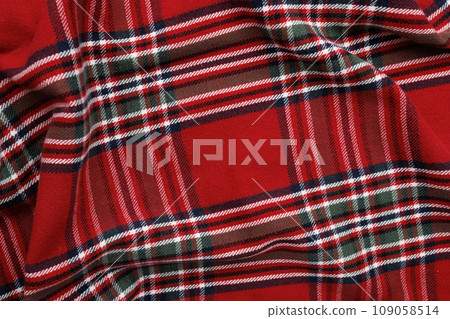 Background of traditional checkered christmas red fabric Background of traditional checkered christmas red fabric 109058514