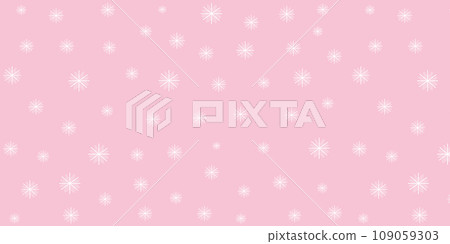 Pink seamless pattern with snowflakes and stars. Fashionable template for Christmas, New Year. cool illustration. Pink seamless pattern with snowflakes and stars. Fashionable template for Christmas, New Year. cool illustration. 109059303