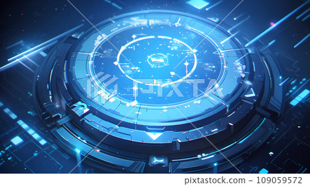 Abstract Tech Colorful Background Composition 109059572