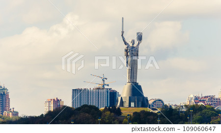 Mother Motherland statue devoted the Great Patriotic War in Kiev, Ukraine. Mother Motherland statue devoted the Great Patriotic War in Kiev, Ukraine. 109060647