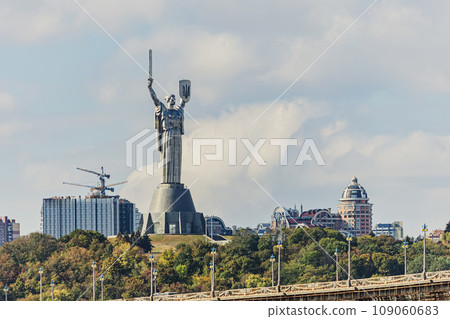 Mother Motherland statue devoted the Great Patriotic War in Kiev, Ukraine. Mother Motherland statue devoted the Great Patriotic War in Kiev, Ukraine. 109060683