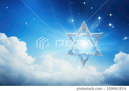 Israeli symbol of the star of David. Happy hanukkah Israeli symbol of the star of David. Happy hanukkah 109062854