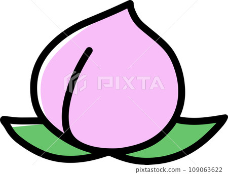 Cute loose peach illustration 109063622
