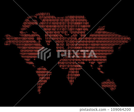 Global Technology Risk or critical risk management of the world map with blur coding text inside Global Technology Risk or critical risk management of the world map with blur coding text inside 109064200