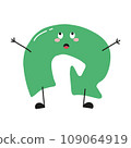 vector arrow illustration with face 109064919