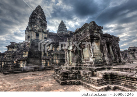 High dynamic range (hdr) image of Angkor Wat - famous Cambodian landmark Siem Reap, Cambodia 109065246