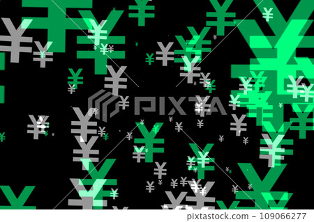 日元標記日元形狀彩色粒子CG背景壁紙 日元標記日元形狀彩色粒子CG背景壁紙 109066277