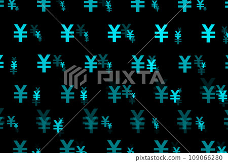 日元標記日元形狀彩色粒子CG背景壁紙 109066280