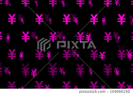 日元標記日元形狀彩色粒子CG背景壁紙 日元標記日元形狀彩色粒子CG背景壁紙 109066298