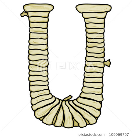 (Uppercase) Mummy Halloween font design (Uppercase) Mummy Halloween font design 109069707
