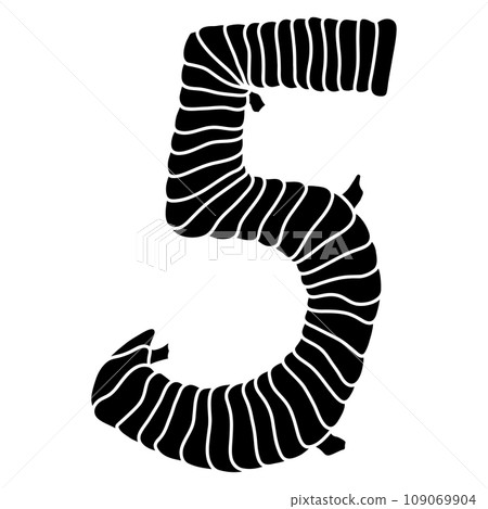 Number Mummy Halloween font design Number Mummy Halloween font design 109069904