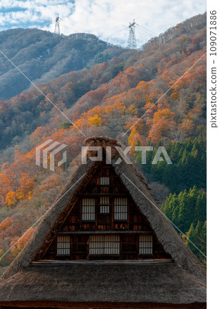 世界遺產五簇山菅沼合掌村迎來清爽的紅葉季節 | 富山縣南礪市 世界遺產五簇山菅沼合掌村迎來清爽的紅葉季節 | 富山縣南礪市 109071886