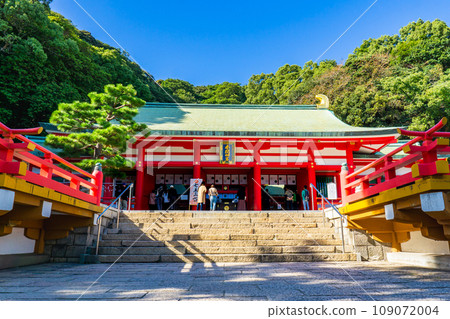 山口縣下關市赤間神社參拜殿 山口縣下關市赤間神社參拜殿 109072004