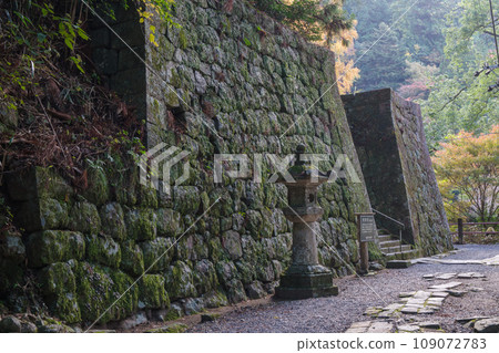 Stone wall of the approach to Horaizan Toshogu Shrine (Shinshiro City, Aichi Prefecture) 109072783