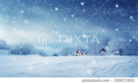 Quiet scenery of snowfall Quiet scenery of snowfall 109073893