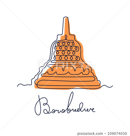 Buddhist stupa, Borobudur Temple, Indonesia Buddhist stupa, Borobudur Temple, Indonesia 109074030