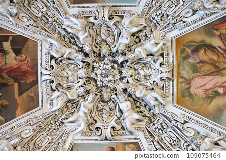 Fragment of the dome in the Chapel of the Holy Spirit, Salzburg Cathedral Fragment of the dome in the Chapel of the Holy Spirit, Salzburg Cathedral 109075464