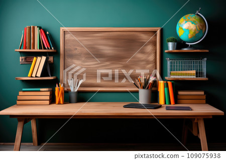 Education image table and blackboard. Back to school Education image table and blackboard. Back to school 109075938
