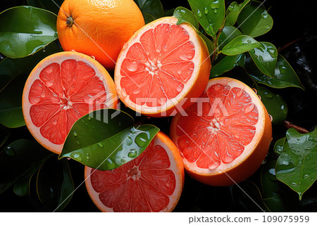 Fresh organic grapefruit or kara orange on the background 109075959