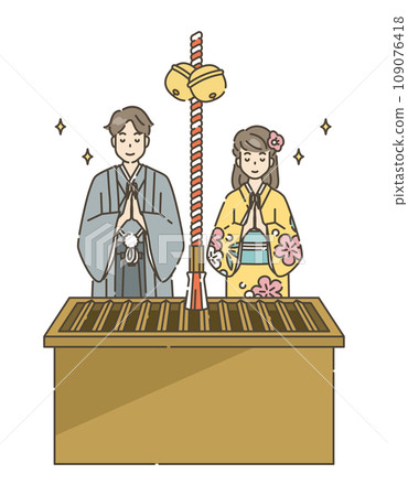 新年拜訪祈禱者 109076418