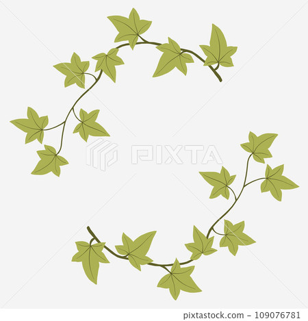 Floral ivy drawing decorative ornament flat design. 109076781