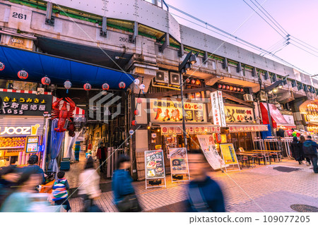 日本東京城市景觀十一月。全國平均/連續10週下降↓…繁華的阿美橫町等=第22日 日本東京城市景觀十一月。全國平均/連續10週下降↓…繁華的阿美橫町等=第22日 109077205