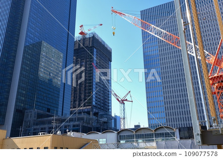 Hamamatsucho World Trade Center site construction 109077578