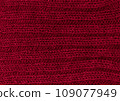 Handmade knitting background with detail wool threads. 109077949