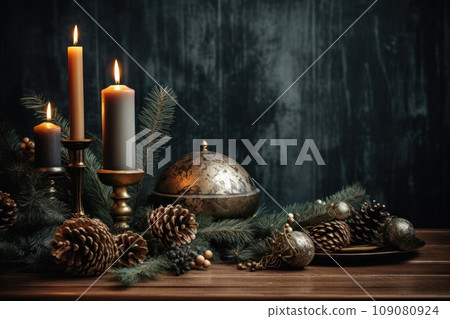Winter Christmas or New Year decoration Winter Christmas or New Year decoration 109080924