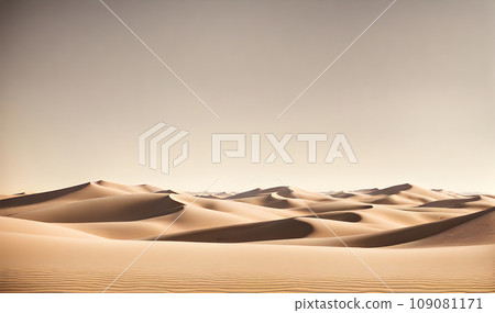 Sunny desert landscape, tranquil beauty Sunny desert landscape, tranquil beauty 109081171