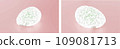 a transparent mochi covered with sugar powder 109081713