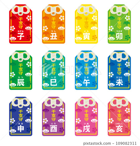 十二生肖護身符套裝 109082311