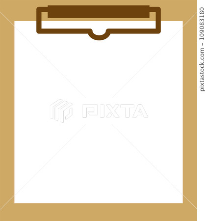 活頁夾與白紙的插圖 109083180