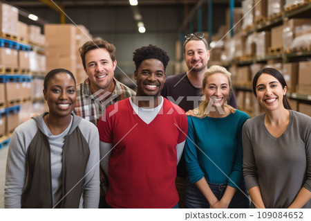 Food drive concetpt - diverse group of volunteers Food drive concetpt - diverse group of volunteers 109084652