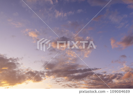 beautiful sky with clouds during sunset and sky color changes beautiful sky with clouds during sunset and sky color changes 109084689