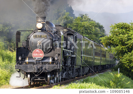 A straight-line SL banetsu story Kitakata City, Fukushima Prefecture 109085146