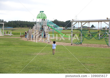 Children playing in the park Sapporo Satoland Children playing in the park Sapporo Satoland 109085617