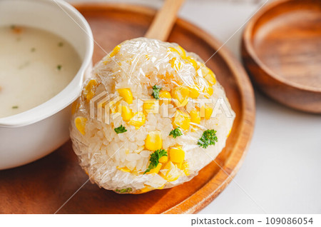 Salted butter corn rice balls Salted butter corn rice balls 109086054