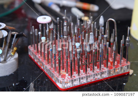 Fabrication of dental crowns and dentures made of ceramic. Scanning of plaster casts of teeth. Fabrication of ceramic dentures in a dental clinic. Ceramic dental crowns for implants. 109087197