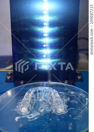 Fabrication of dental crowns and dentures made of ceramic. Scanning of plaster casts of teeth. Fabrication of ceramic dentures in a dental clinic. Ceramic dental crowns for implants. 109087215