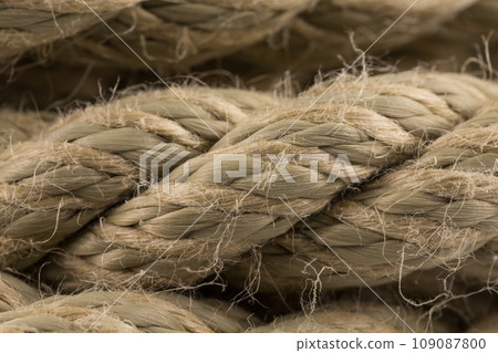 Old rope close up 109087800