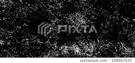 Grunge background with grainy texture and stamp effects. Vintage or distressed overlays paper. Noise elements old style effect. Flat vector illustration isolated 109087835