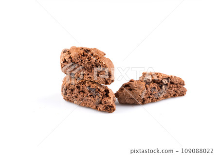 Cantucci with chocolate pieces Cantucci with chocolate pieces 109088022