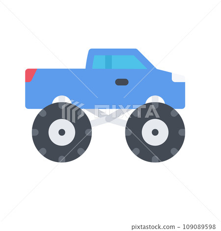 design vector image icons big foot car 109089598