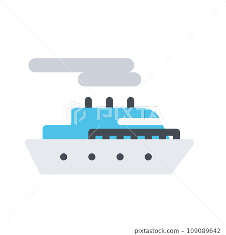 design vector image icons motor ship 109089642