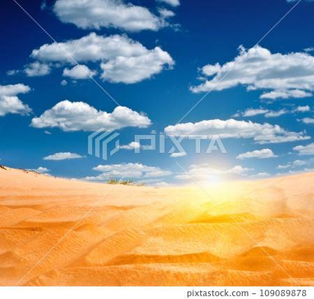 sandy desert sandy desert 109089878