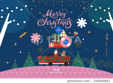 Christmas illustration. Web-Baner. POP-UP 109089901