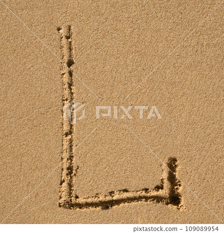 English sandy alphabet 109089954