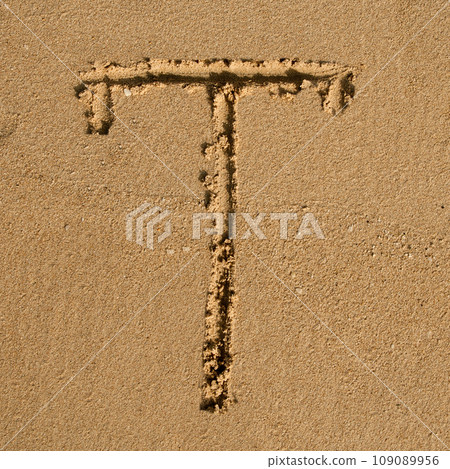 English sandy alphabet English sandy alphabet 109089956