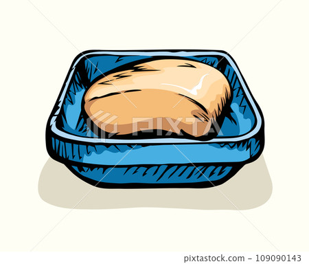 Soap. Vector pen drawing icon Soap. Vector pen drawing icon 109090143